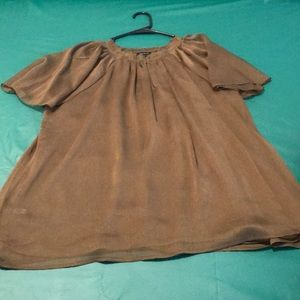 Ann Taylor sheer blouse lined